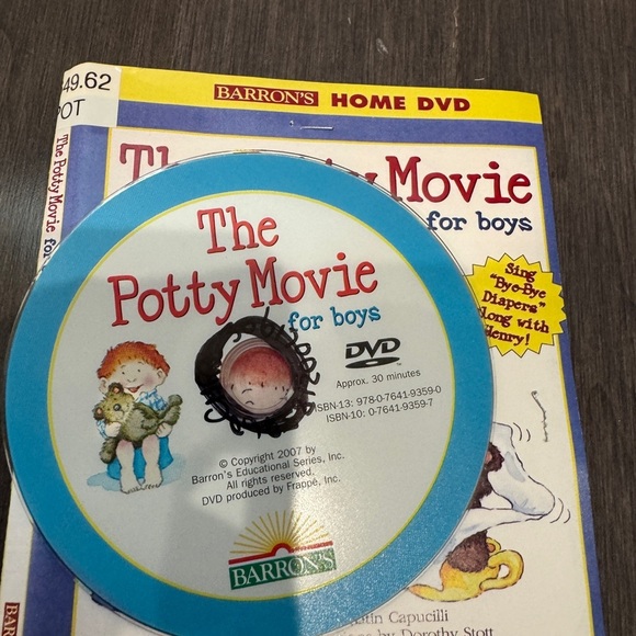 The Potty Movie for Boys DVD- Comes with Disc and Paper to Show Details- NO CASE - Picture 3 of 4